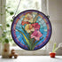 Gladiolus Stained Glass Effect Suncatcher